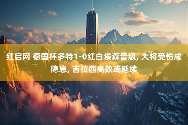 红启网 德国杯多特1-0红白埃森晋级, 大将受伤成隐患, 吉拉西高效或延续